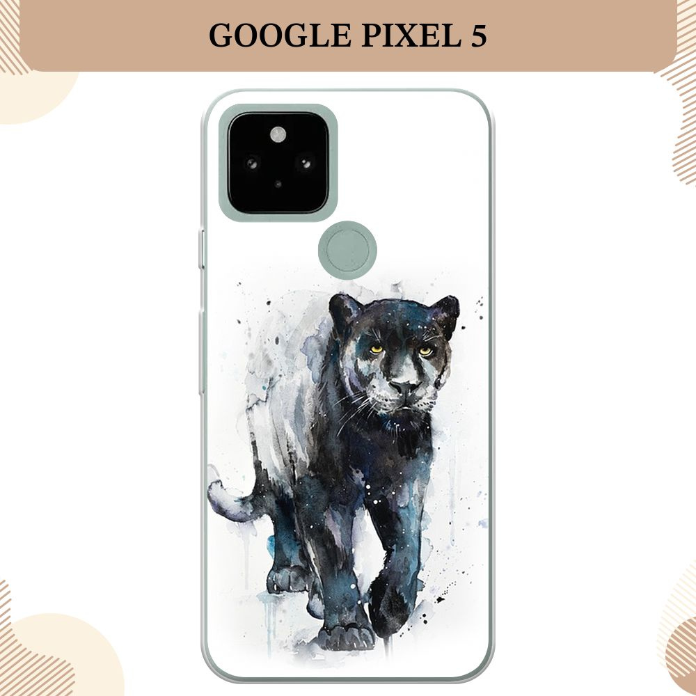 Силиконовый чехол на Google Pixel 5 / Гугл Пиксель 5 Пантера арт 3 - купить  с доставкой по выгодным ценам в интернет-магазине OZON (1361452048)