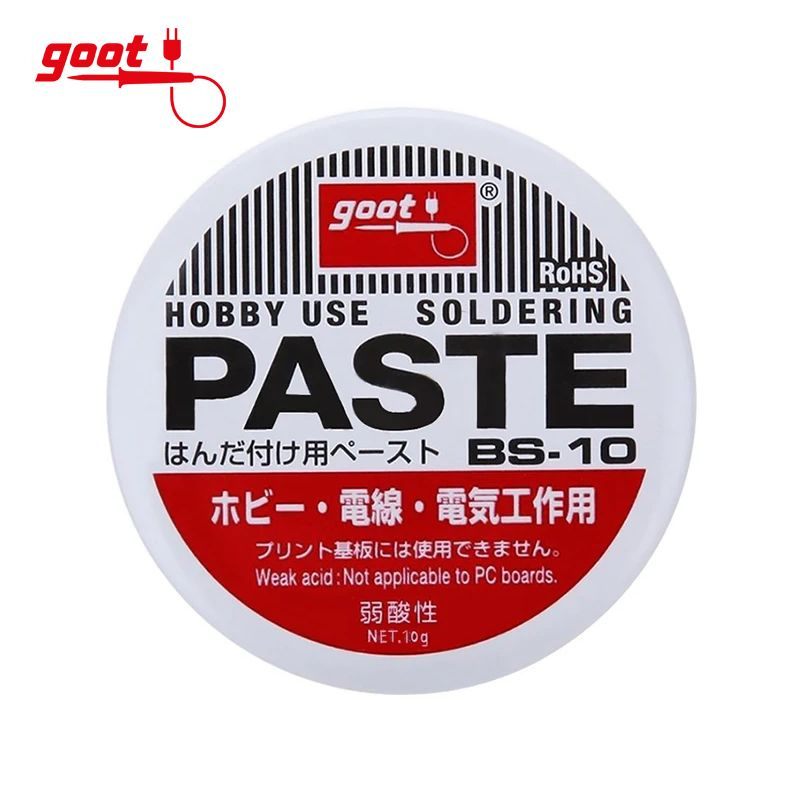 GOOT Паста паяльная активная (жир) 10 г,для пайки черных и цветных ...