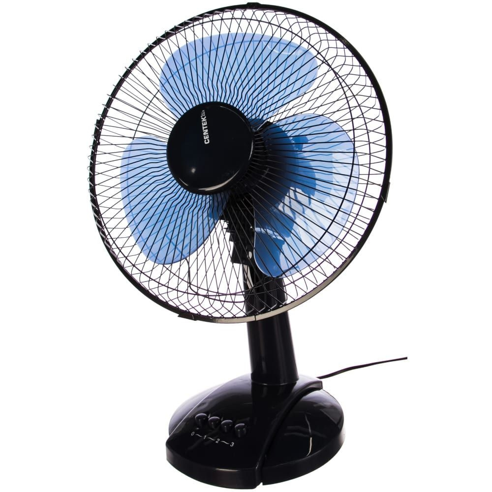 Вентилятор настольный Centek CT-5007 Blue, Мощность 30 Вт, 3 Режима ...