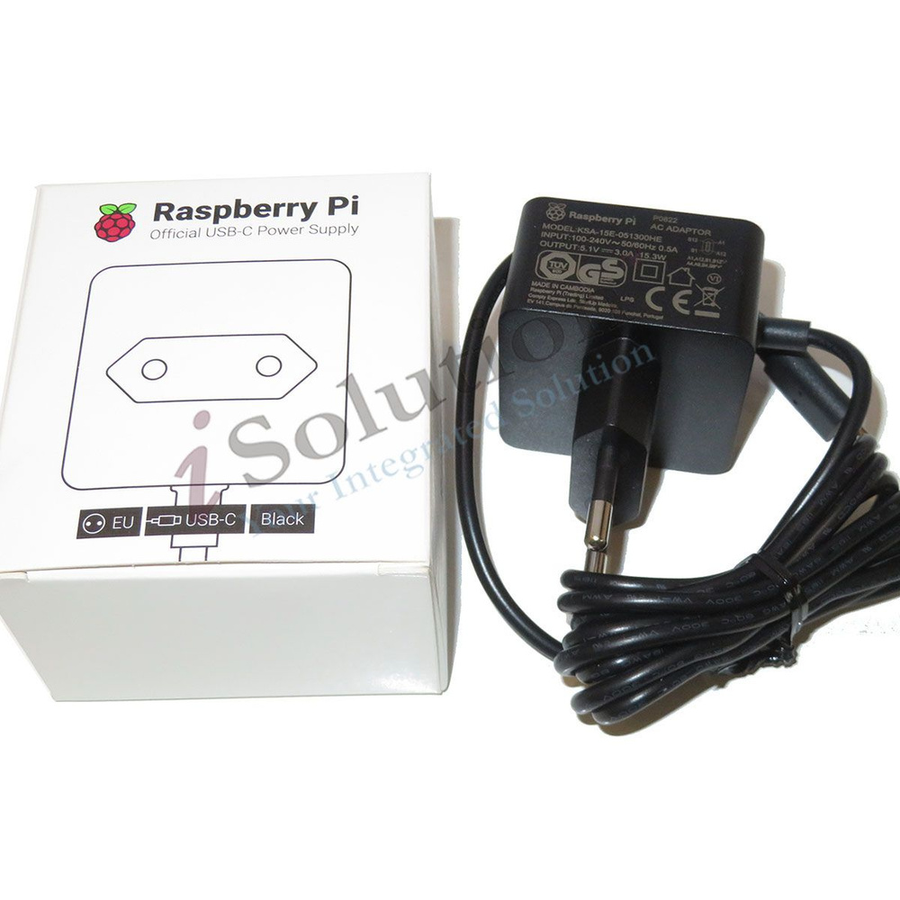 Блок питания Raspberry Pi 15,3 Вт USB-C 5 в 3 А type-C для Raspberry Pi ...