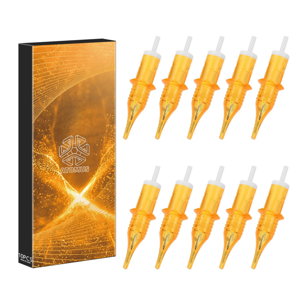 ATOMUS иглы для татуировки, картриджи, одноразовые, 10 шт., игла для ...