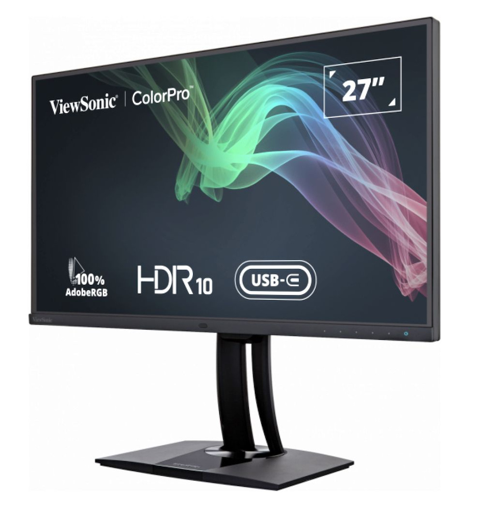 Viewsonic 27" Монитор VP2785-4K , 3840x2160, 60 Гц, IPS, LED, 5 мс, 1000:1, 350 кд/м2, 178°/178°, DisplayPort #1