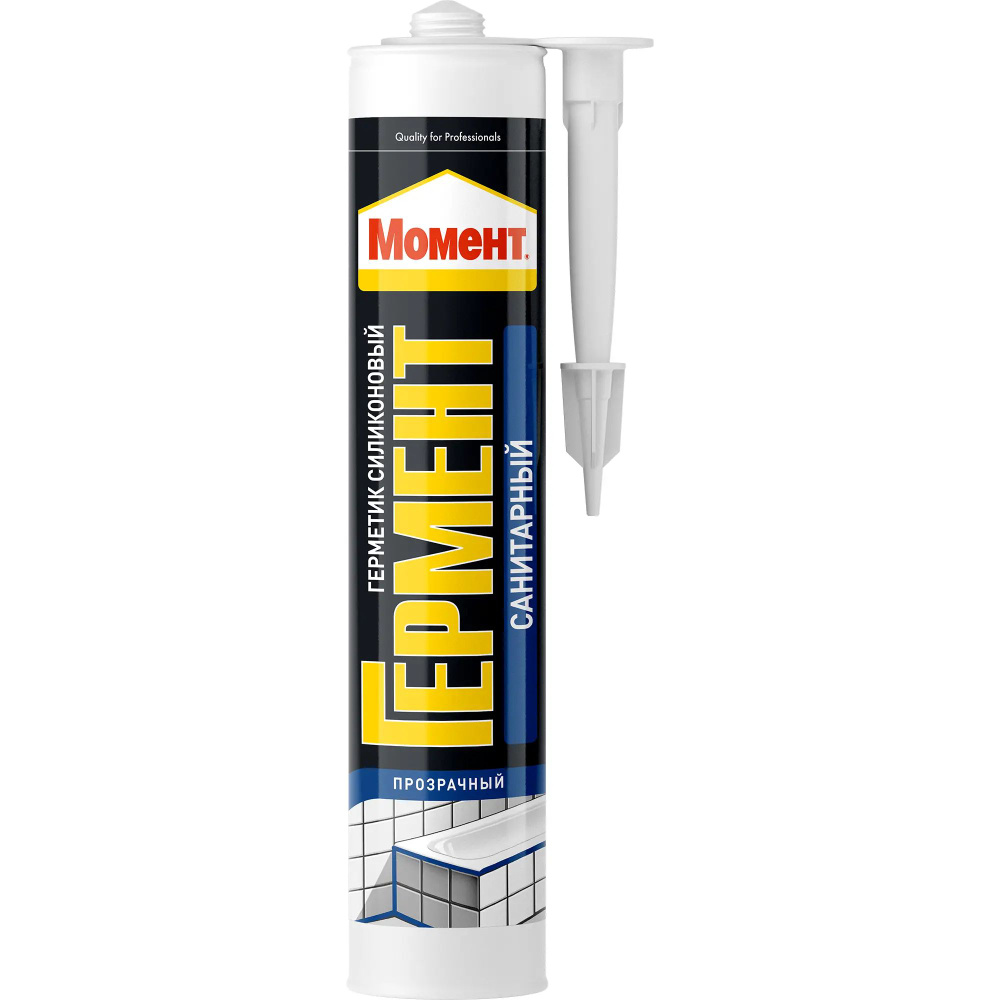 Герметик силиконовый Момент Гермент санитарный прозрачный 280 мл ...