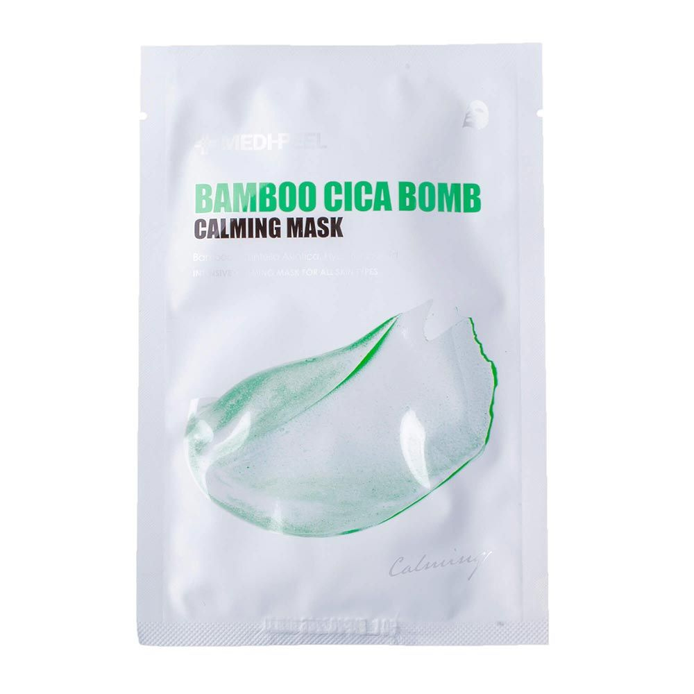 Успокаивающая тканевая маска для лица с центеллой и бамбуком Medi-Peel Bamboo Cica Bomb Calming Mask #1