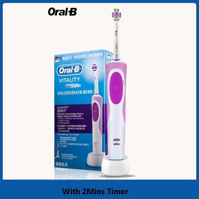 Oral-B Электрическая зубная щетка D12, фиолетовый #1