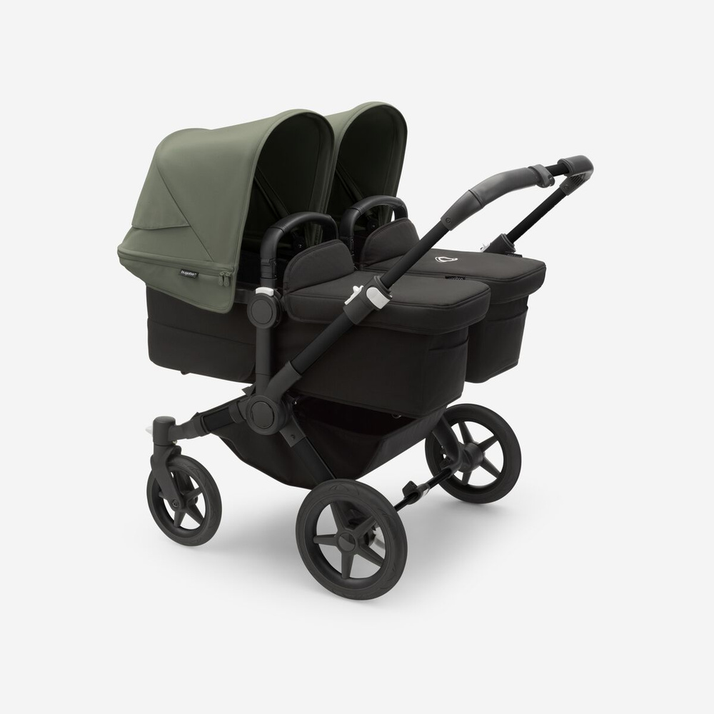 Коляска для двойни Bugaboo Donkey 5 Twin Black/ Midnight black/ Forest green #1