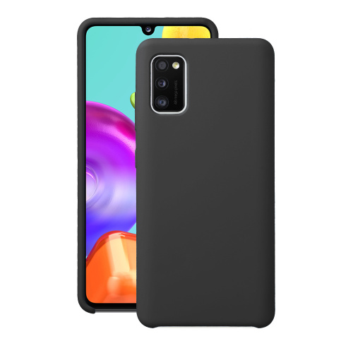Чехол Liquid Silicone Case для Samsung Galaxy A41 (2020), черный, Deppa ...