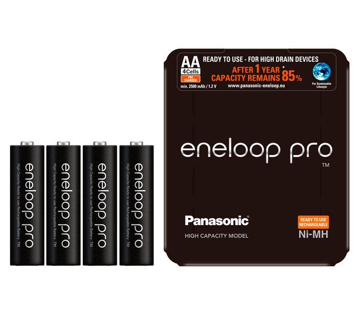 Аккумуляторы Panasonic Eneloop Pro Aa 2500 мАч 4 штуки Bk 3hcde 4le