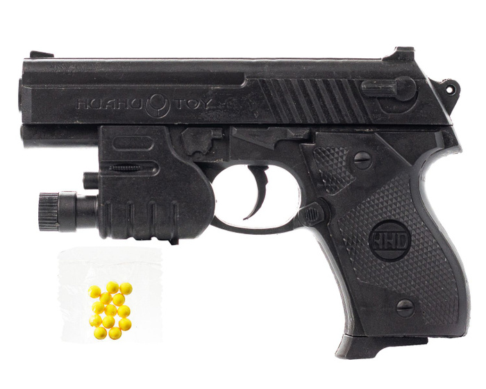 Пистолет с лазерным прицелом , стреляет пульками - купить с доставкой ...