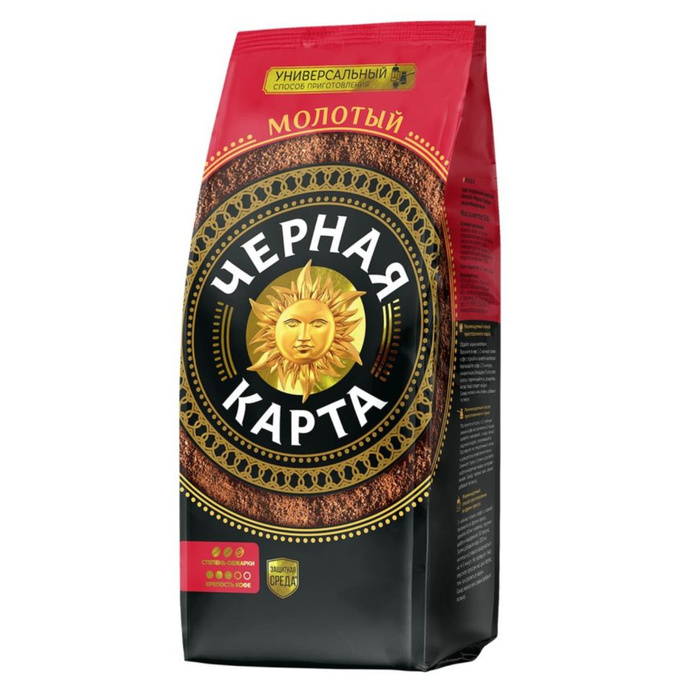 Черная Карта Кофе, молотый, 500 г - купить с доставкой по выгодным ...