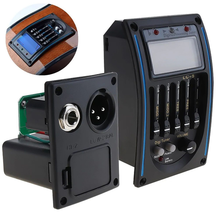 5-полосный предусилитель для акустической электрогитары Soundbetter ...