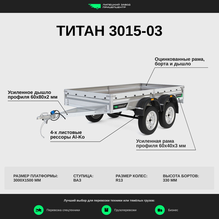 Схема сборки прицепа титан