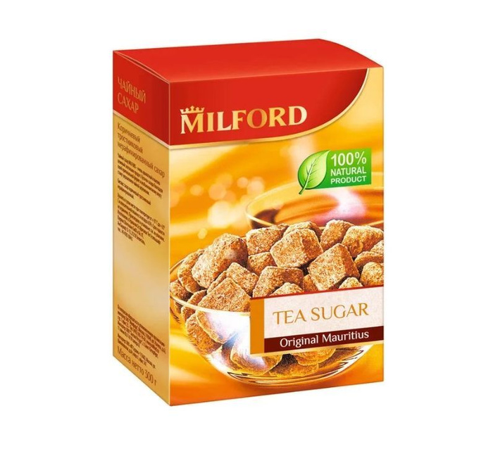 Сахар тростниковый MILFORD коричневый нерафинированный, 300 г - купить ...