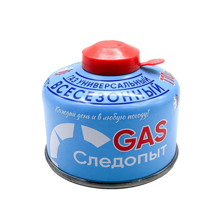 Газ для горелки 110 гр. / резьбовой газовый баллон / Следопыт -  .