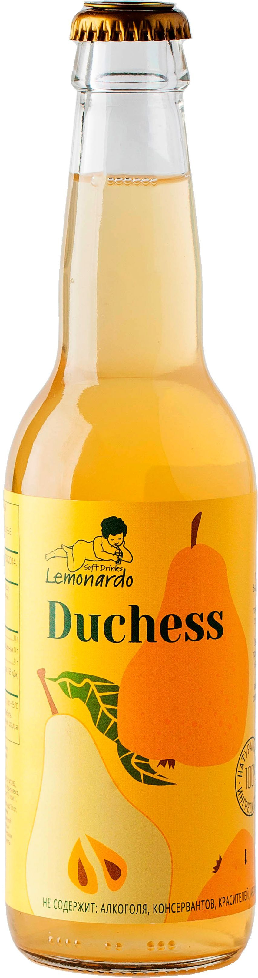 Натуральный грушевый лимонад без сахара Дюшес / Lemonardo Duchess