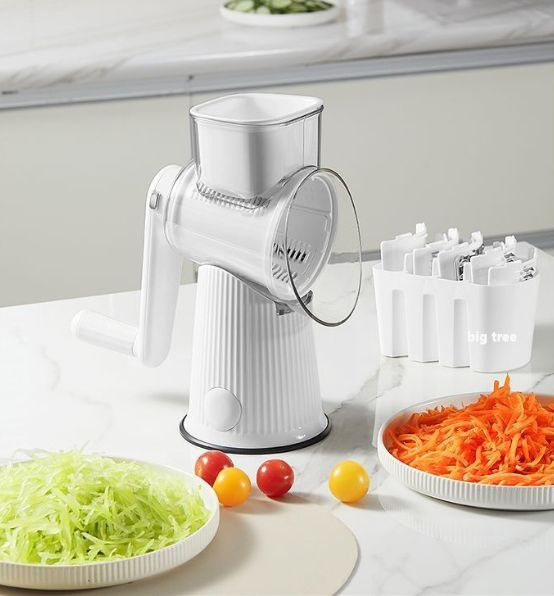 Многофункциональная барабанная овощерезка пятью наборами лезвий для ...