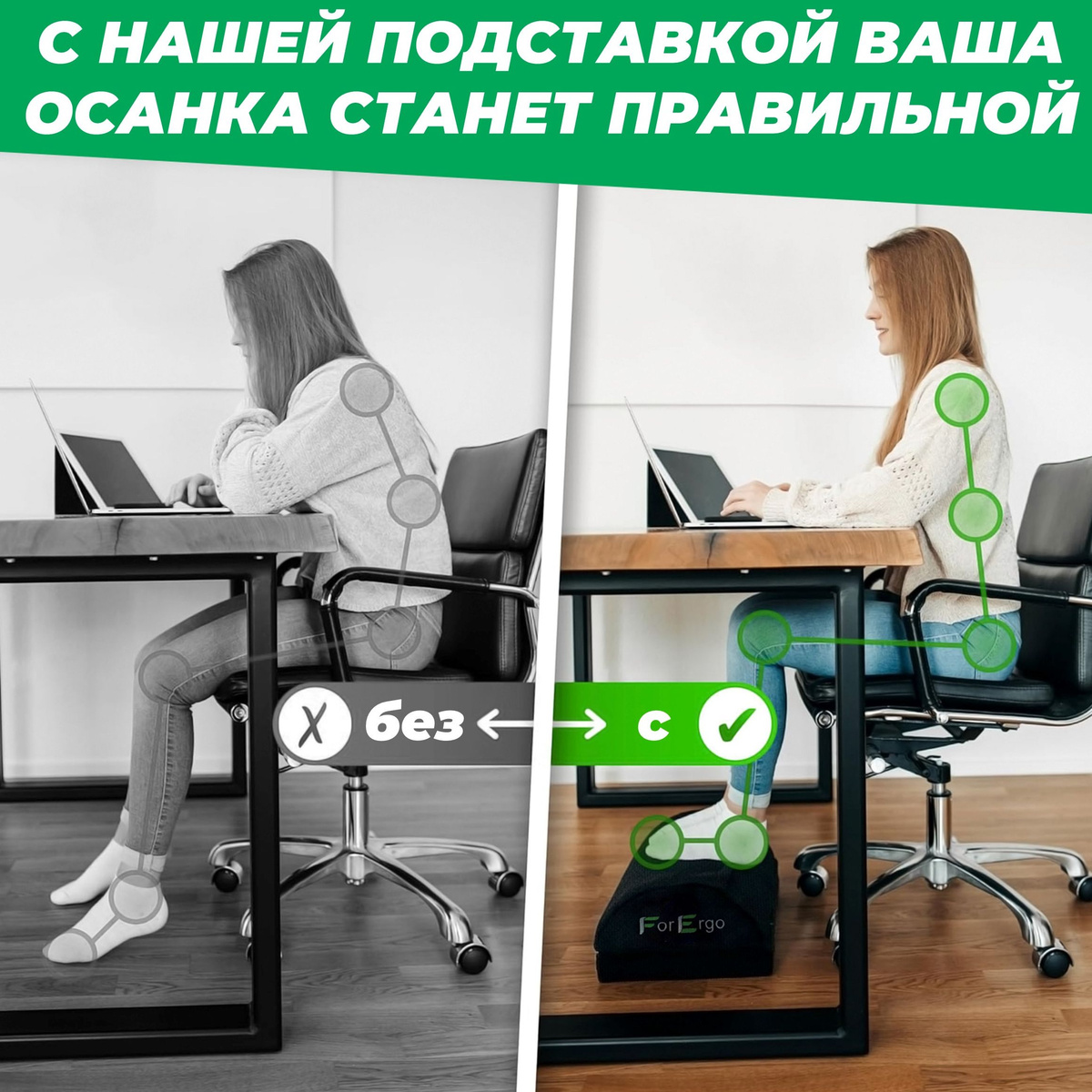 Подушка-подставка для ног "Теплая" с кармашком ForErgo купить на OZON ...