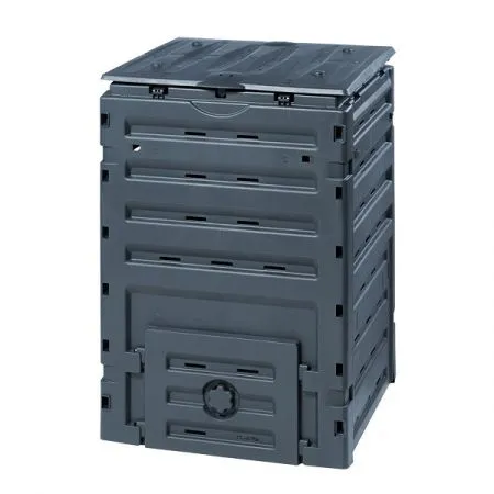 Компостер садовый GRAF ECO-MASTER 450 л, черный контейнер пластиковый для сада бочка для компоста., 450 л, фото 2