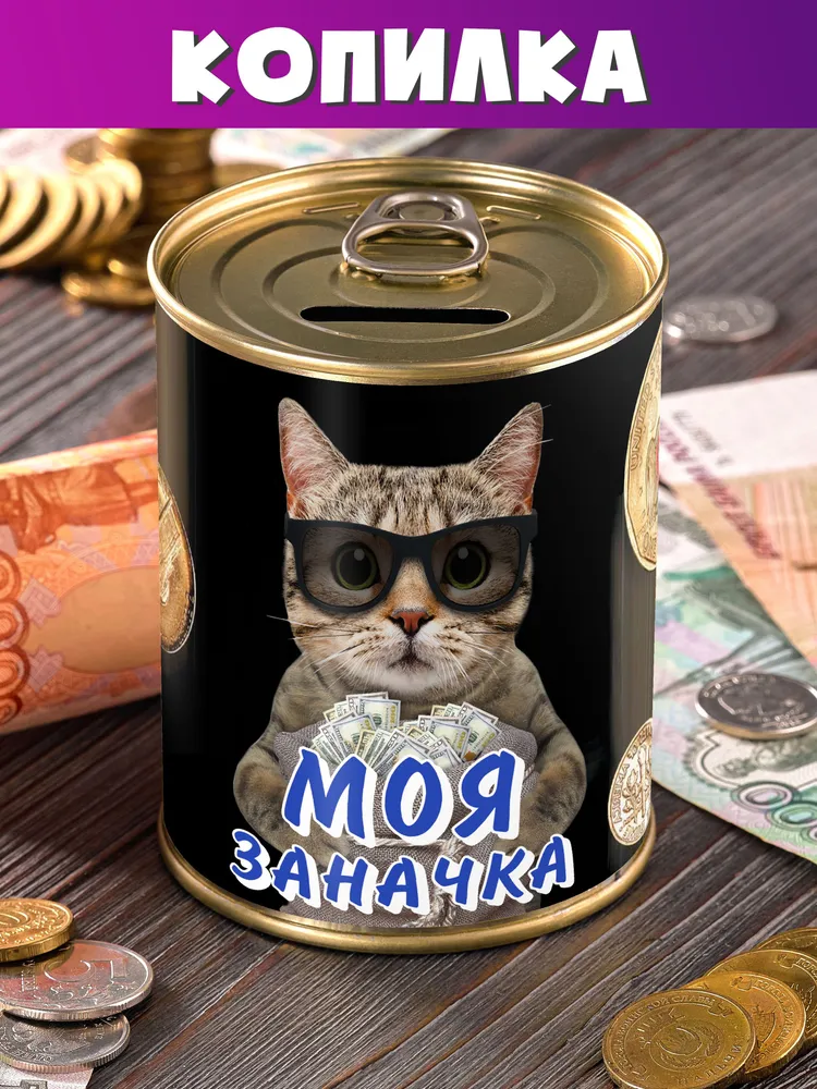 Копилка "Моя Заначка" для денег мужчине женщине коллеге мужу, вариант