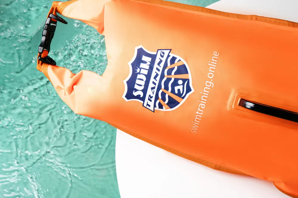 Буй для плавания на открытой воде SwimTraining / большой / с сухим карманом, вариант, фото 5