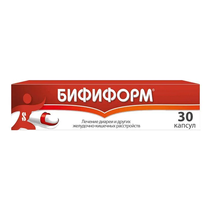 Бифиформ капсулы кишечнорастворимые 30 шт, 30 шт