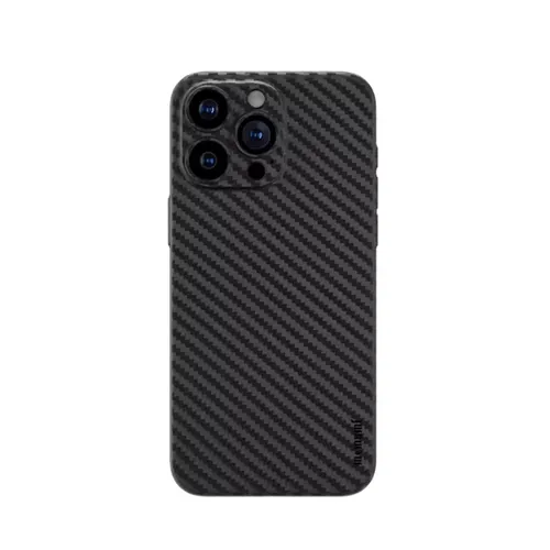 Накладка для iPhone 15 Pro (6.1") Memumi Slim Carbon пластиковая черная 0.3mm
