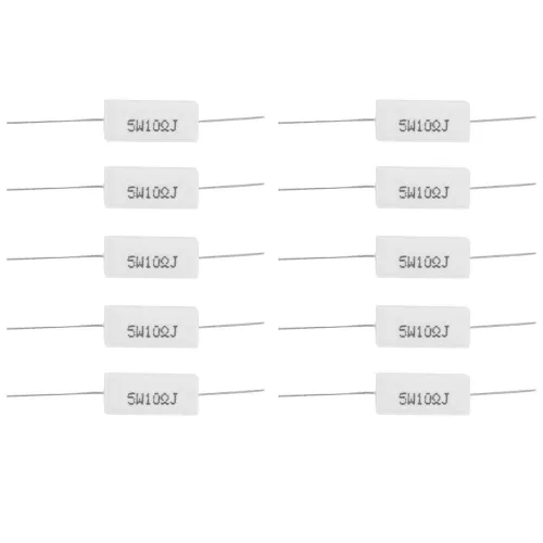 10 шт. 5W 5% Керамические Резисторы 10R, Мощные Резисторы для Электроники, Аудио, Источников Питания