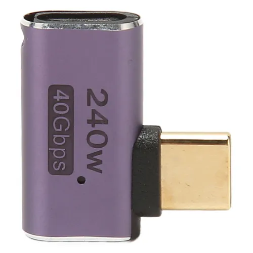 USB C адаптер 240W PD, 40Gbps USB4.0, угловой переходник для ноутбука и телефона