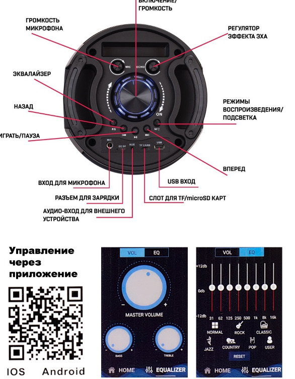 Как подключить микрофон к колонке zqs8210 Беспроводная колонка Best Price zqs6208 - купить по доступным ценам в интернет-м