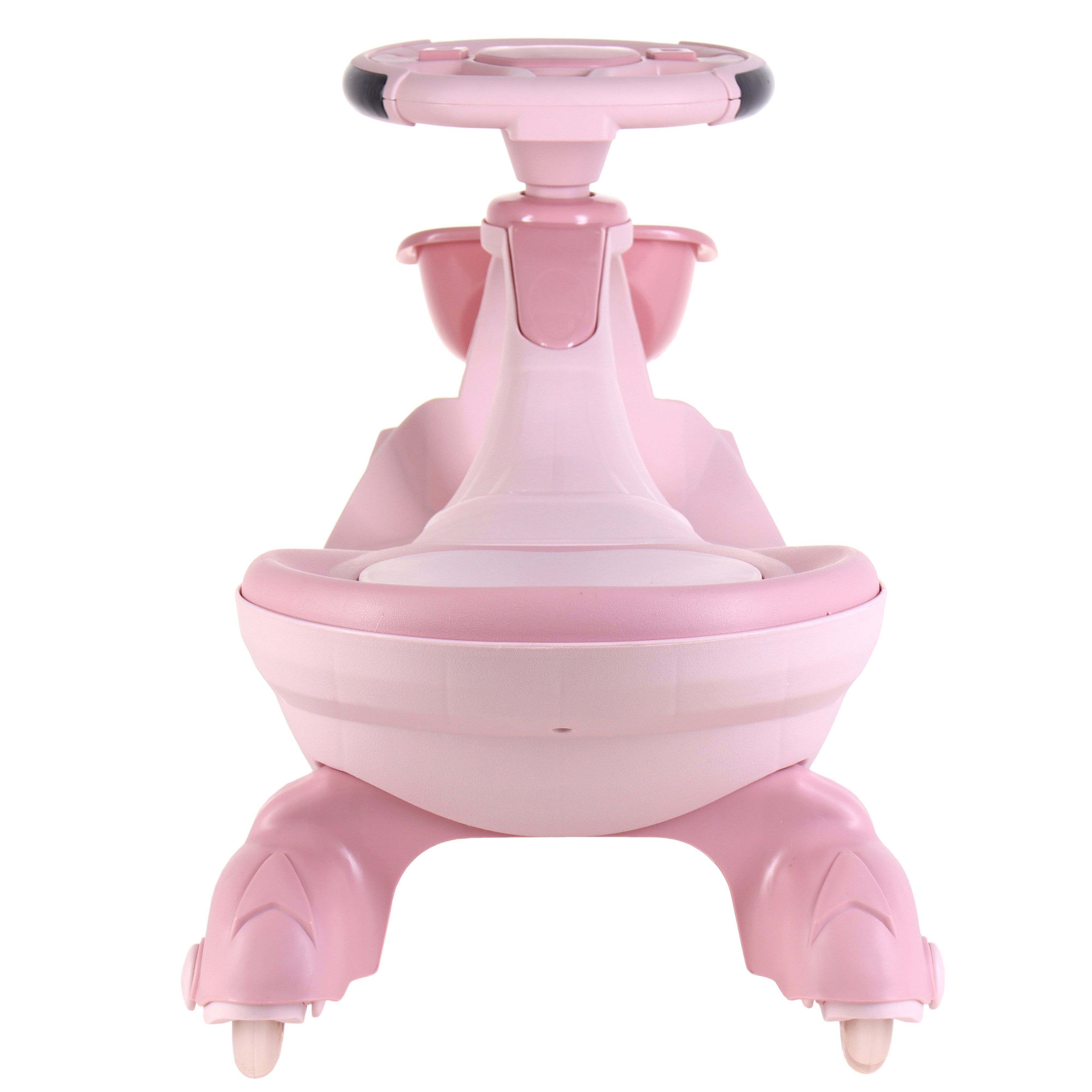 Каталка-толокар, бибикар, колеса полиуретановые, 90 мм, розовый Каталка-толокар, бибикар, колеса полиуретановые, 90 мм, розовый