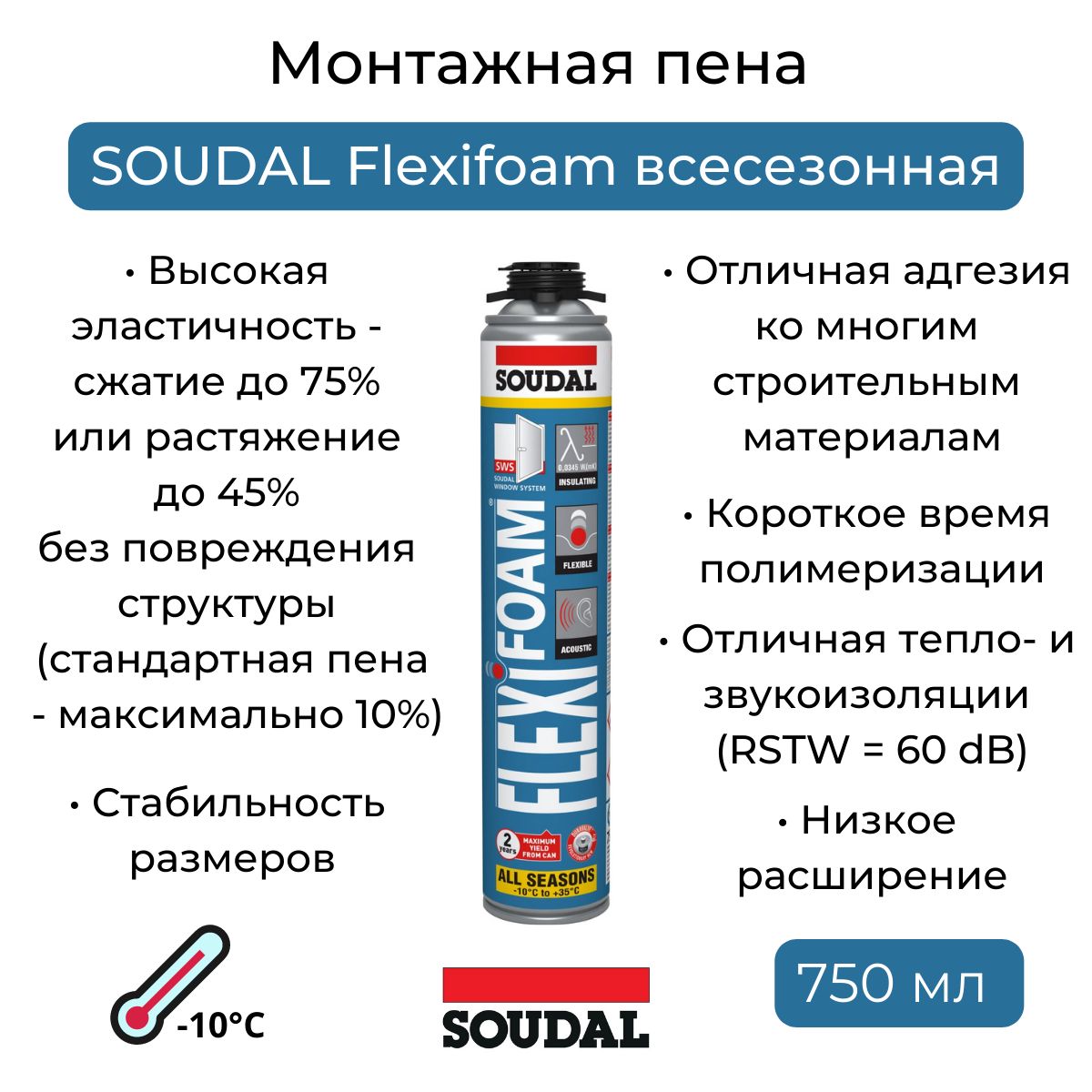 Пена soudal для герметизации колодцев