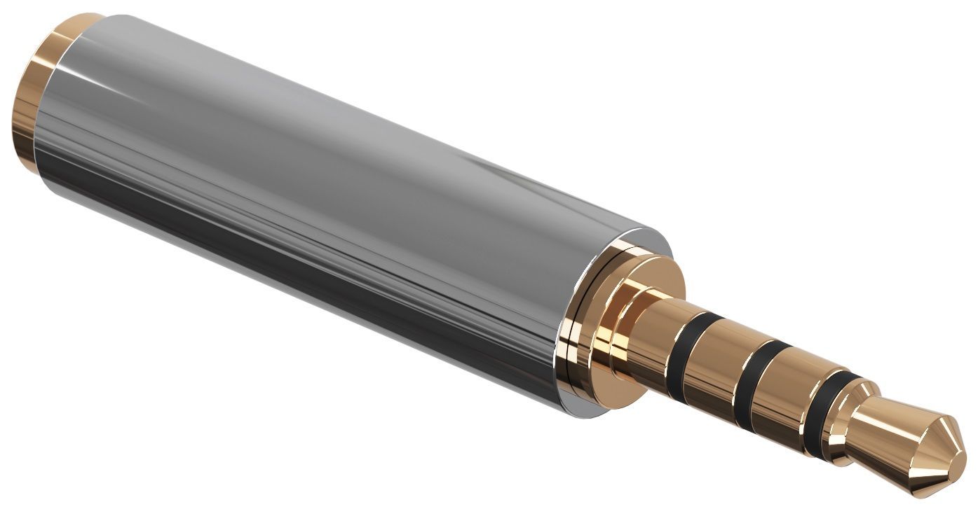 Аудио переходник адаптер GSMIN А28 Mini Jack 3.5 (F) - Micro Jack 2.5 ...