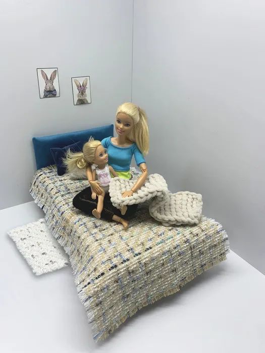 Лоскутное одеяло для куклы