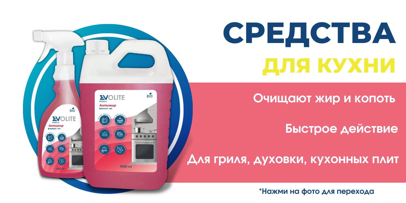 Спрей Антижир EVOLITE HoReCa, для кухни, удаления жира, журоудалитель ...