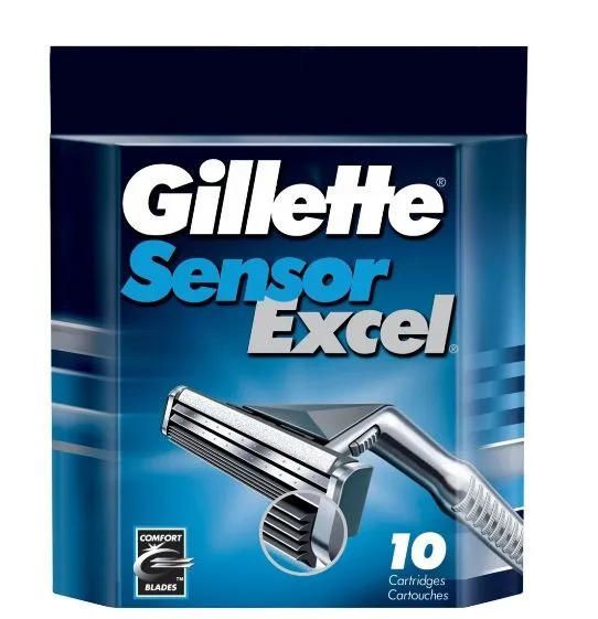 Сменные кассеты для бритья Gillette Sensor Exсel, 10 шт - купить с ...