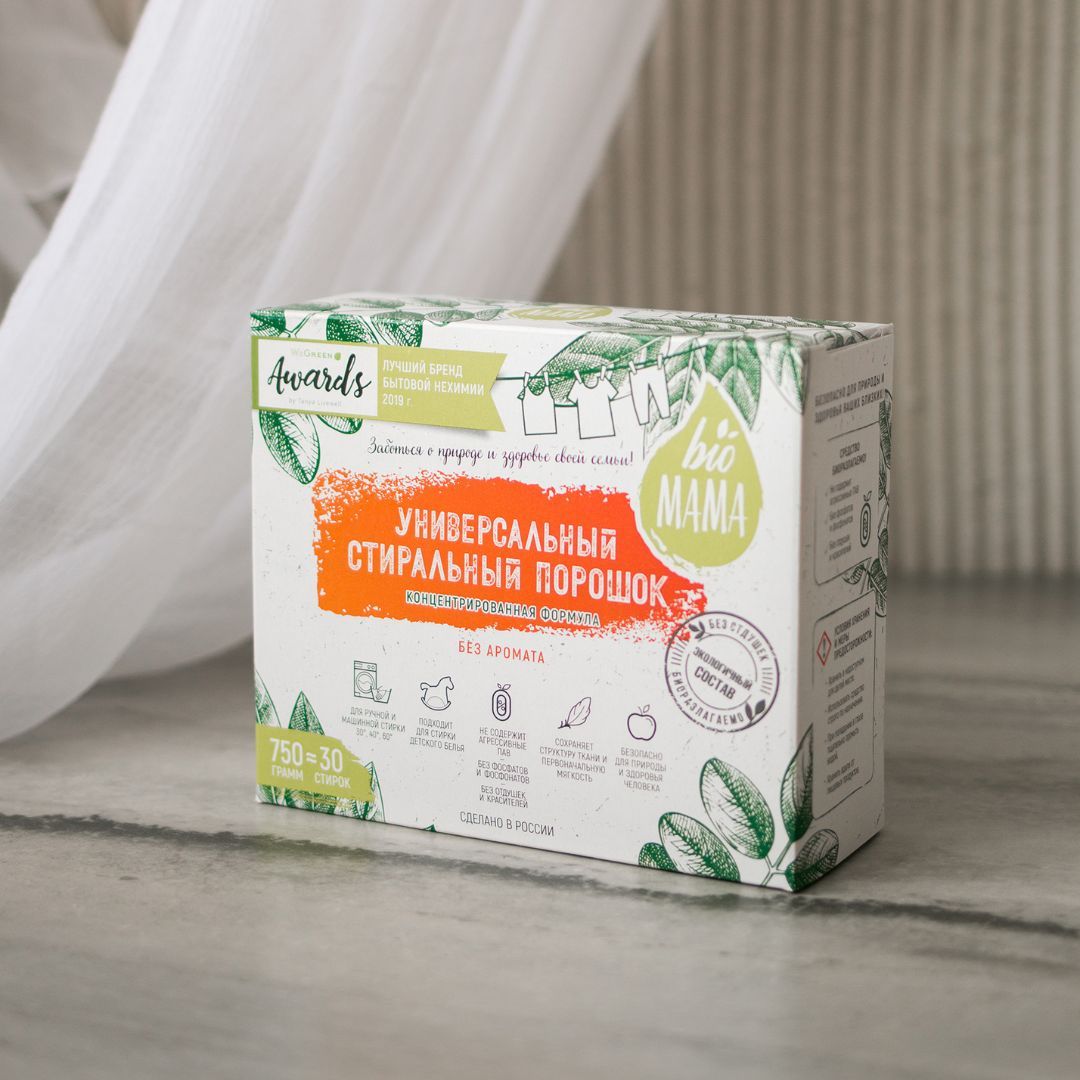 Стиральный порошок Bio MAMA, автомат, экологичный, для белого и ...