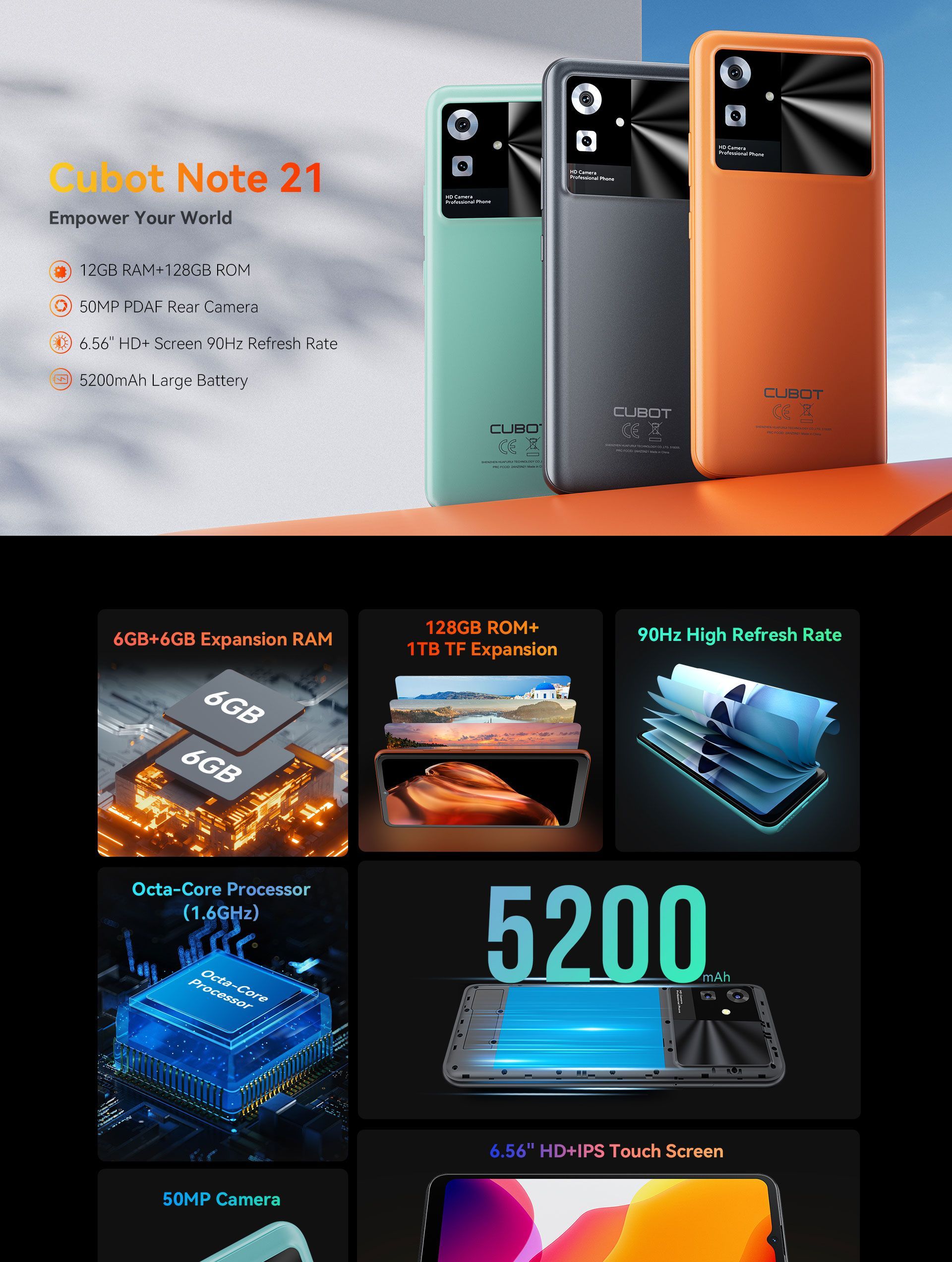 Обзор Cubot Note 21: смартфон с 90-герцовым дисплеем и 6/128 ГБ