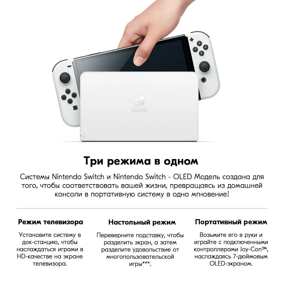 Игровая приставка Nintendo Switch OLED 64 ГБ 7-дюймовым - купить с ...
