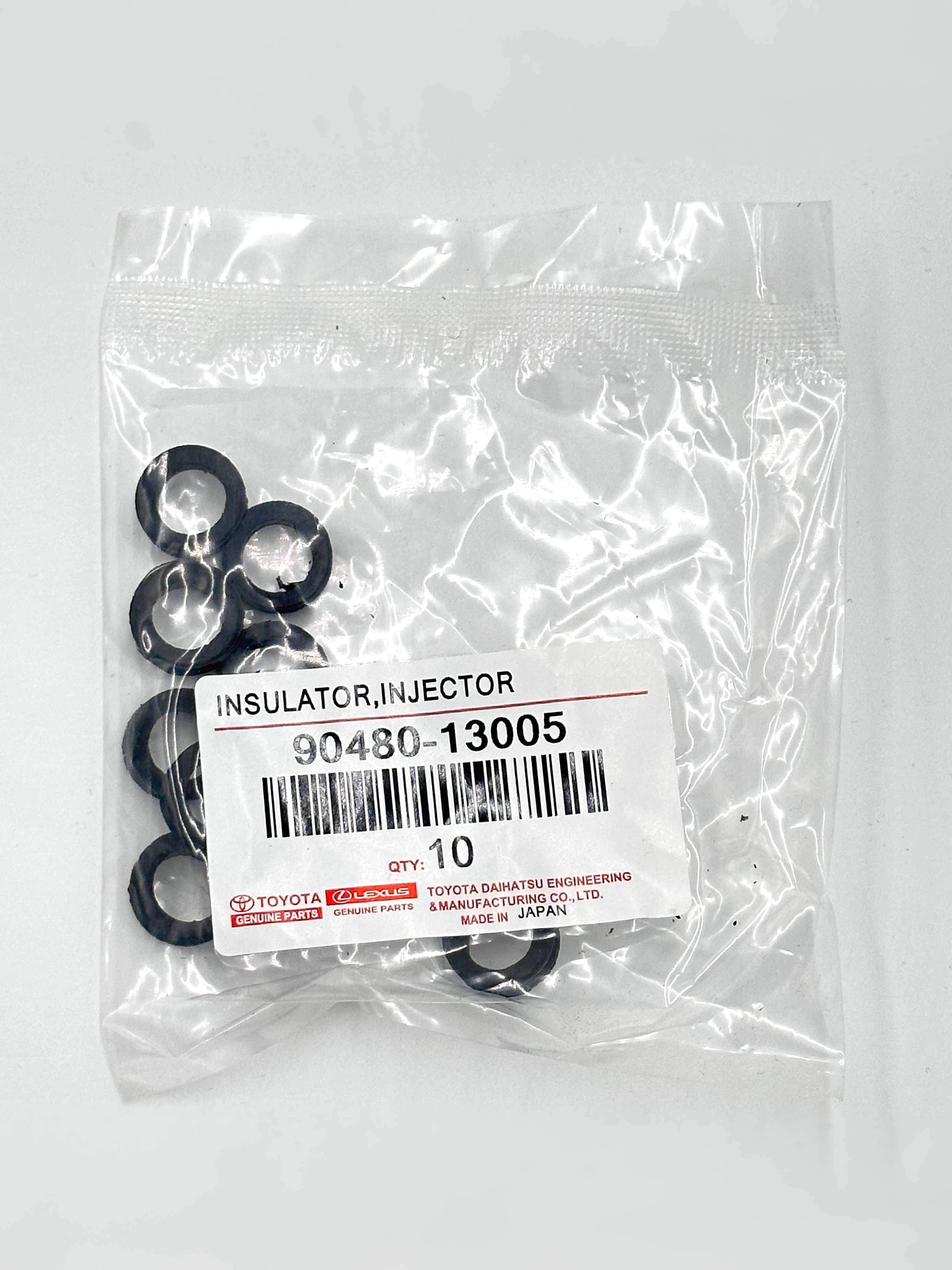 Кольцо уплотнительное топливной форсунки TOYOTA (12,4х14,85х5,3) красный FMVQ (90480-13005) ПТП