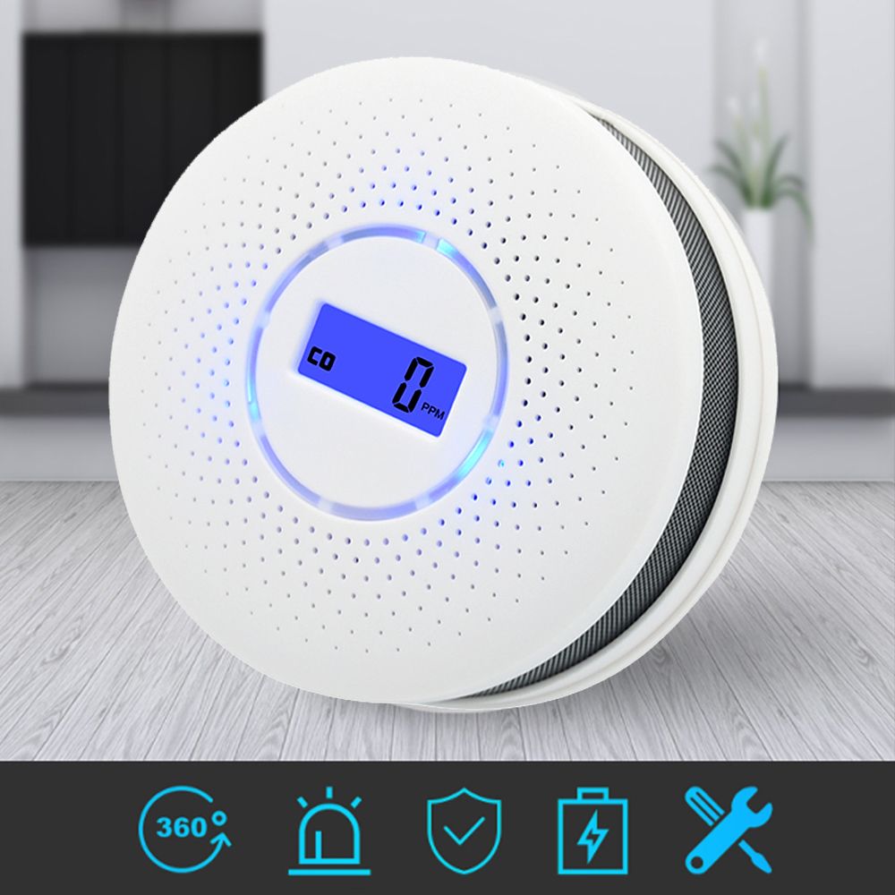 Сигнализация угарного газа и дыма, детектор угарного газа, пожарный ...