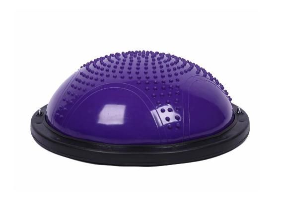 BOSU полусфера балансировочная для фитнеса надувная с насосом, массажная 58 см, фиолетовая BOSU полусфера балансировочная для фитнеса надувная с насосом, массажная 58 см, фиолетовая