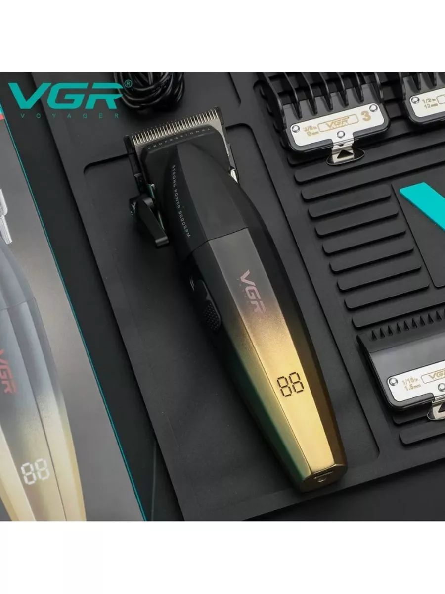 Машинка для стрижки VGR V-003, черный матовый - купить по выгодным ...