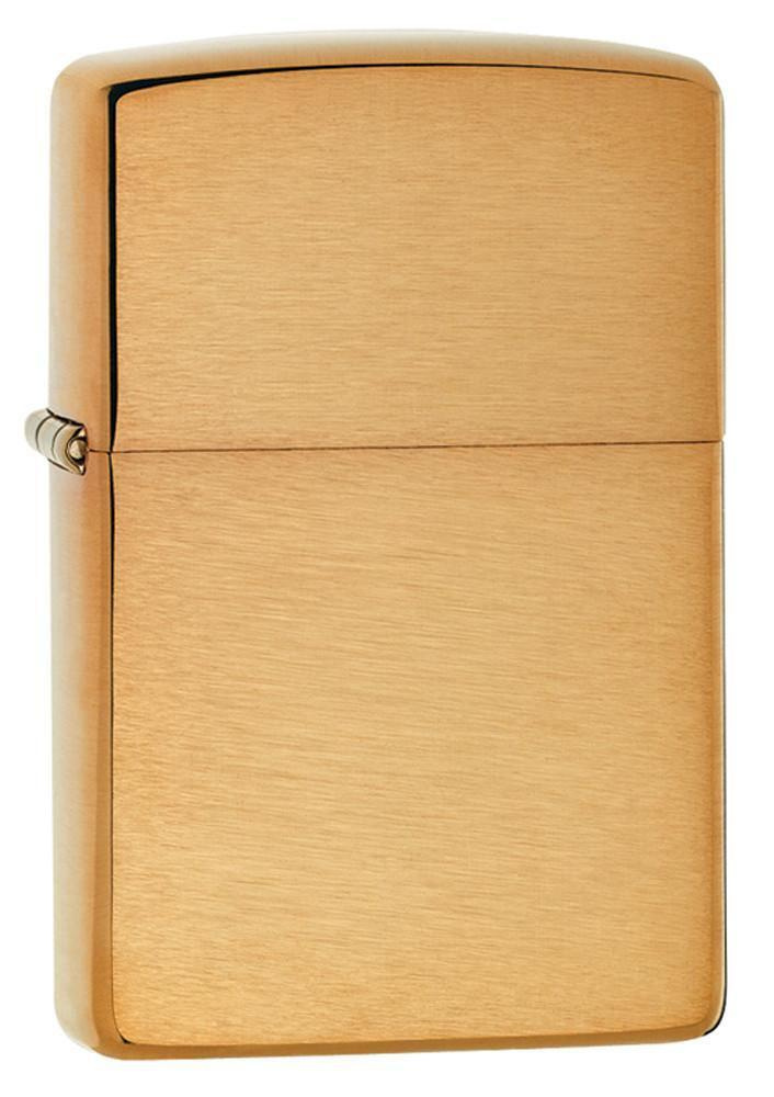 Зажигалка бензиновая ZIPPO Brushed Brass #1