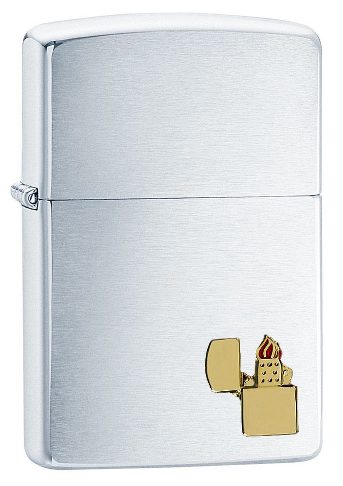 Зажигалка ZIPPO бензиновая Classic Brushed Chrome #1