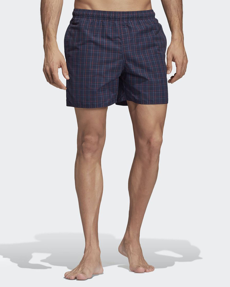 Adidas check swim shorts online