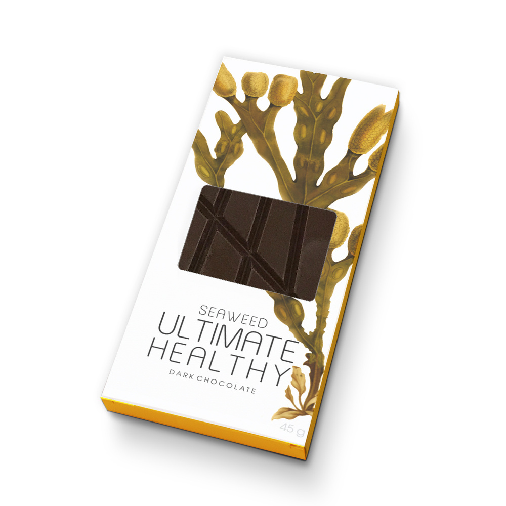 Шоколадная плитка 45 гр. ShokoBox "Ultimate healthy seaweed" с фукусом #1