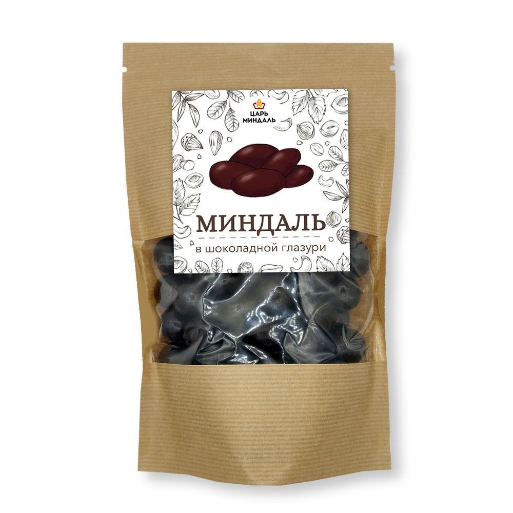 Миндаль в шоколадной глазури, Царь Миндаль, 500 гр. - купить с ...