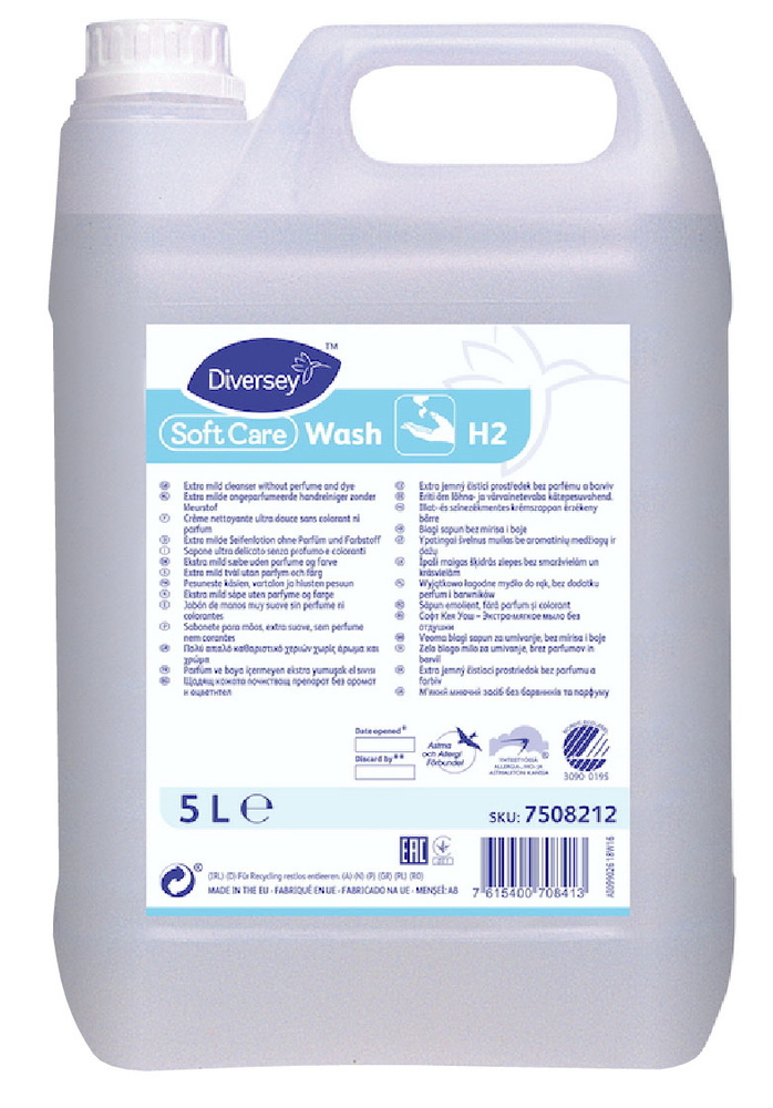 Ультрамягкое мыло для особо чувствительной кожи рук, 5 литров, Diversey Soft Care Wash  #1