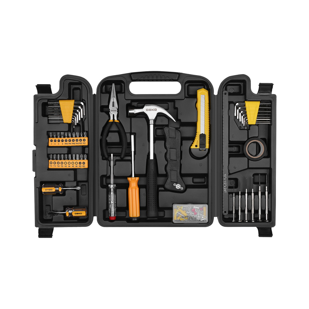 Набор инструментов для дома DEKO DKMT142 (142 предмета) в чемодане