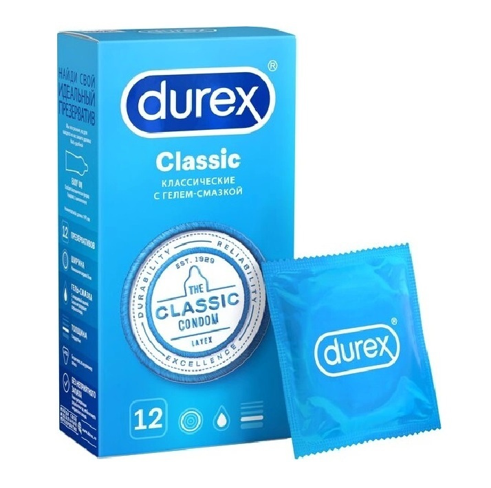 Durex/ДЮРЕКС  презервативы classic №12 #1